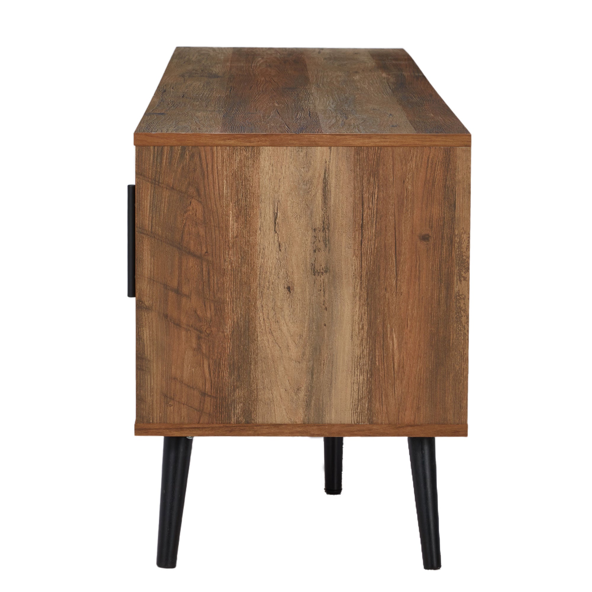 Jomeed Mid Century Modern Wooden TV Console with Storage Shelf (For Parts)