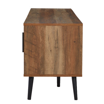 Jomeed Mid Century Modern Wooden TV Console with Storage Shelf (For Parts)