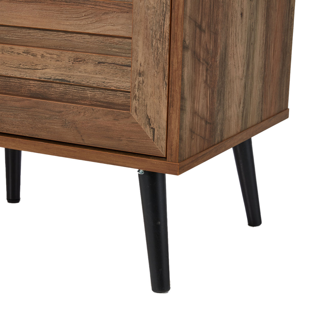 Jomeed Mid Century Modern Wooden TV Console with Storage Shelf (For Parts)