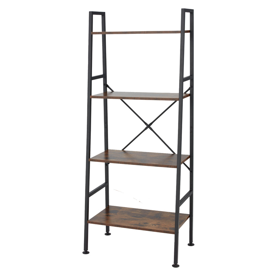 Jomeed Modern 4 Tier Wood & Steel Bookshelf Storage Organizer Shelf (For Parts) - VMInnovations