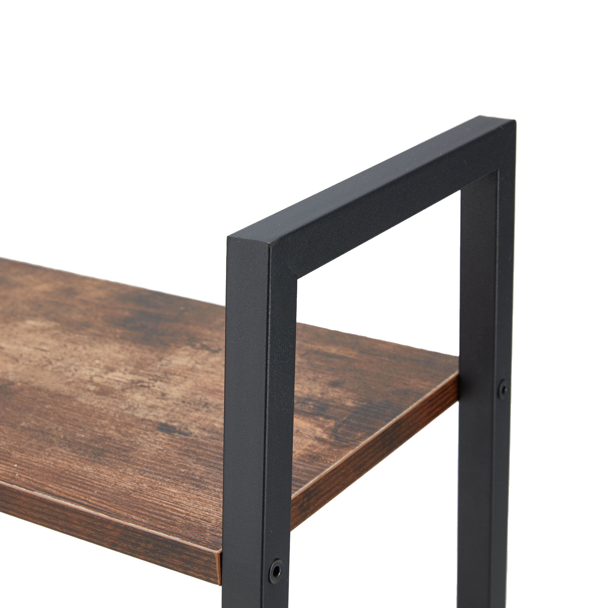 JOMEED Modern 5 Tier Wood and Steel Bookshelf Storage Organizer Shelf (Open Box) - VMInnovations