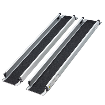 JOMEED Portable Adjustable Aluminum Wheelchair Ramp, 600lb Capacity (Open Box) - VMInnovations