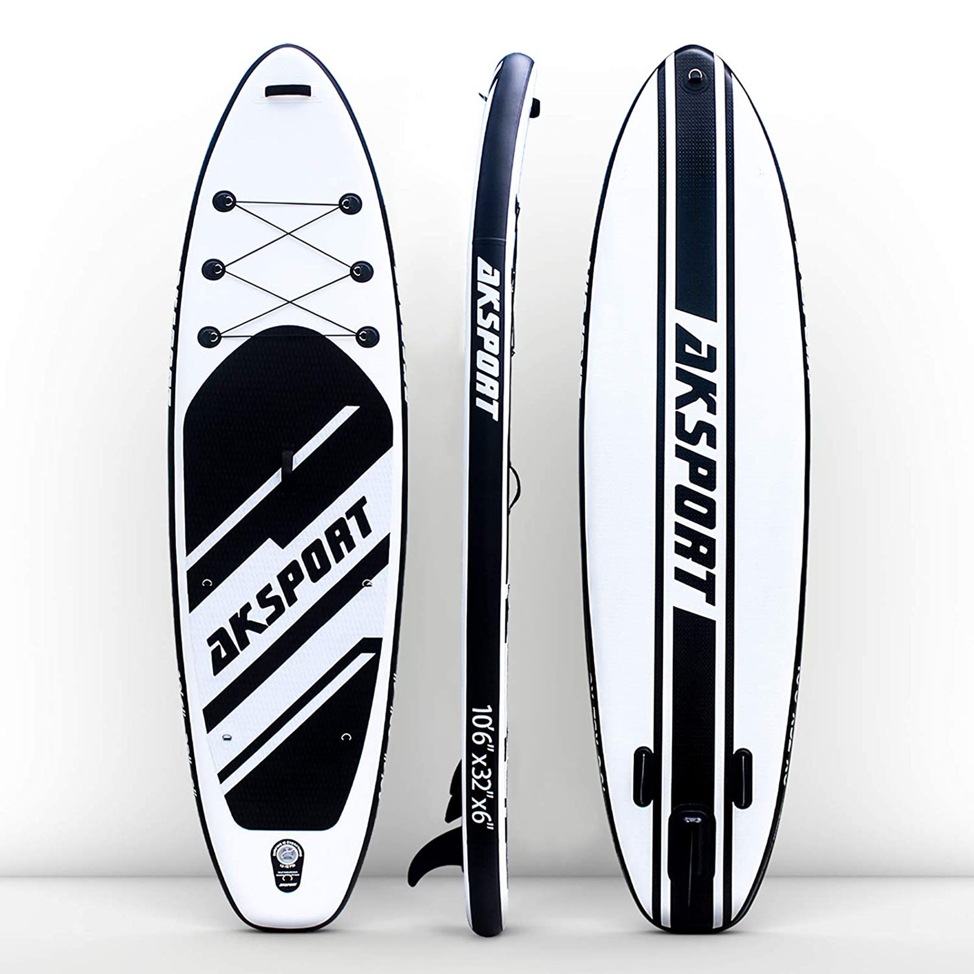 AKSPORT 10'6" Inflatable SUP All Around Stand Up Paddle Board Kit (For Parts)