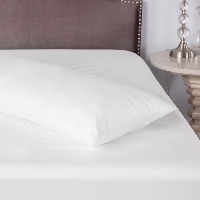 SensorPEDIC SofLOFT Soft Fiber Filled Full Body Sleeping Pillow, White, 1 Pack