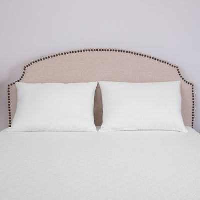 BioPEDIC Ultra Fresh Plush Bed Pillow with Cotton Cover, 4 Pack, Standard, White