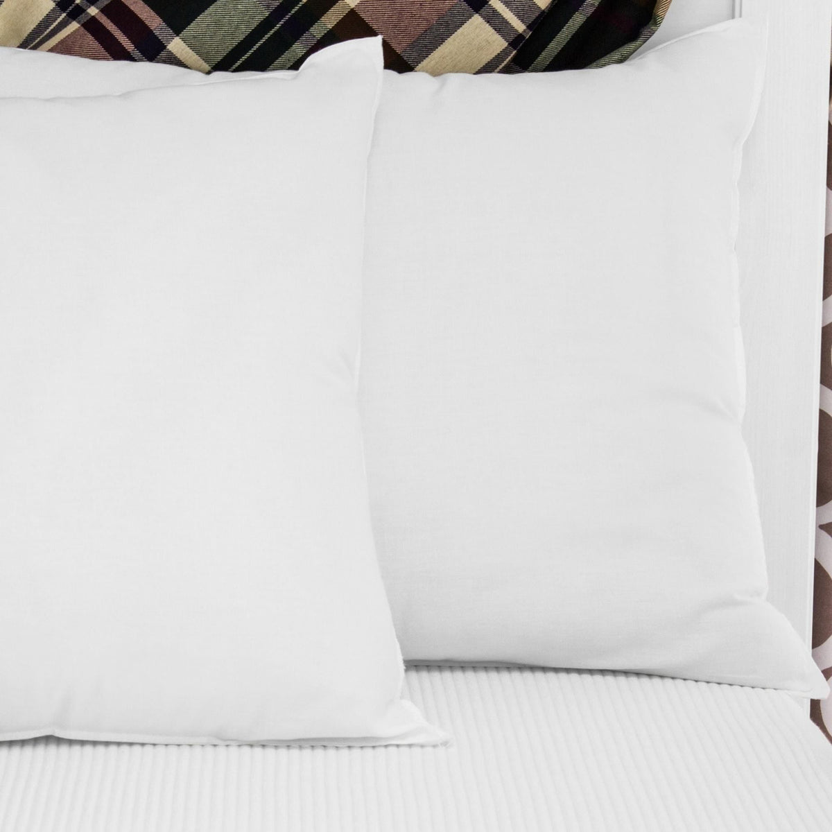 BioPEDIC Ultra Fresh Plush Bed Pillow with Cotton Cover, 4 Pack, Standard, White