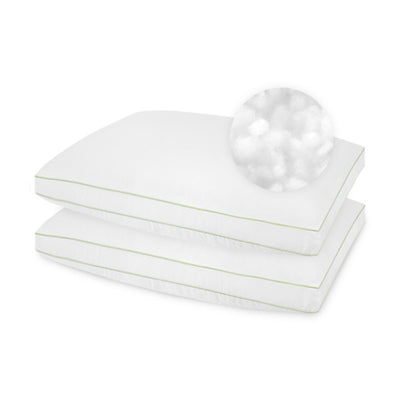 SensorPEDIC SofLOFT Firm Density Polyester Luxury Fabric Pillow, 2 Pack, Queen