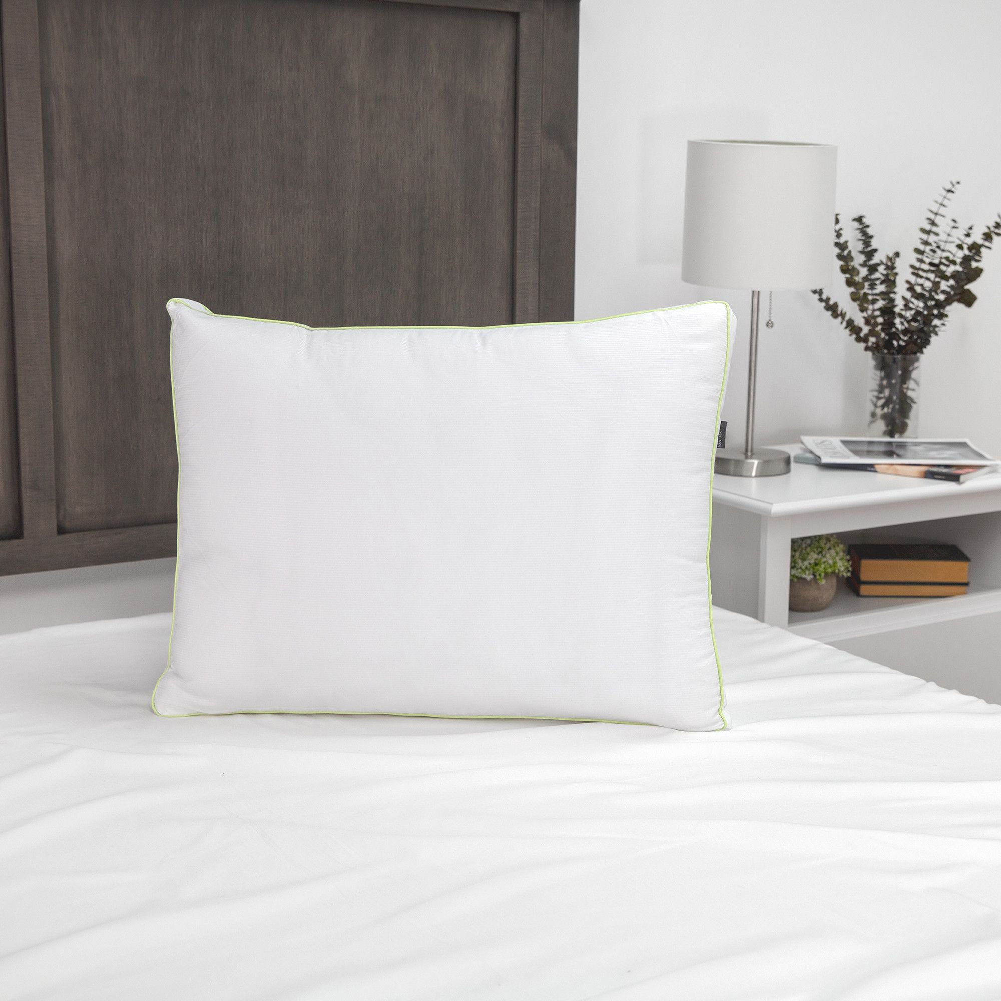SensorPEDIC SofLOFT Firm Density Polyester Luxury Fabric Pillow, 2 Pack, Queen