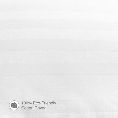 BioPEDIC Eco Classic 250 Thread Count Cotton Cover Standard Bed Pillow, 4 Pack