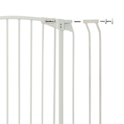 Bindaboo B1134 28 to 35.5 Inch Extra Tall Swing Close Baby and Pet Gate, White - VMInnovations