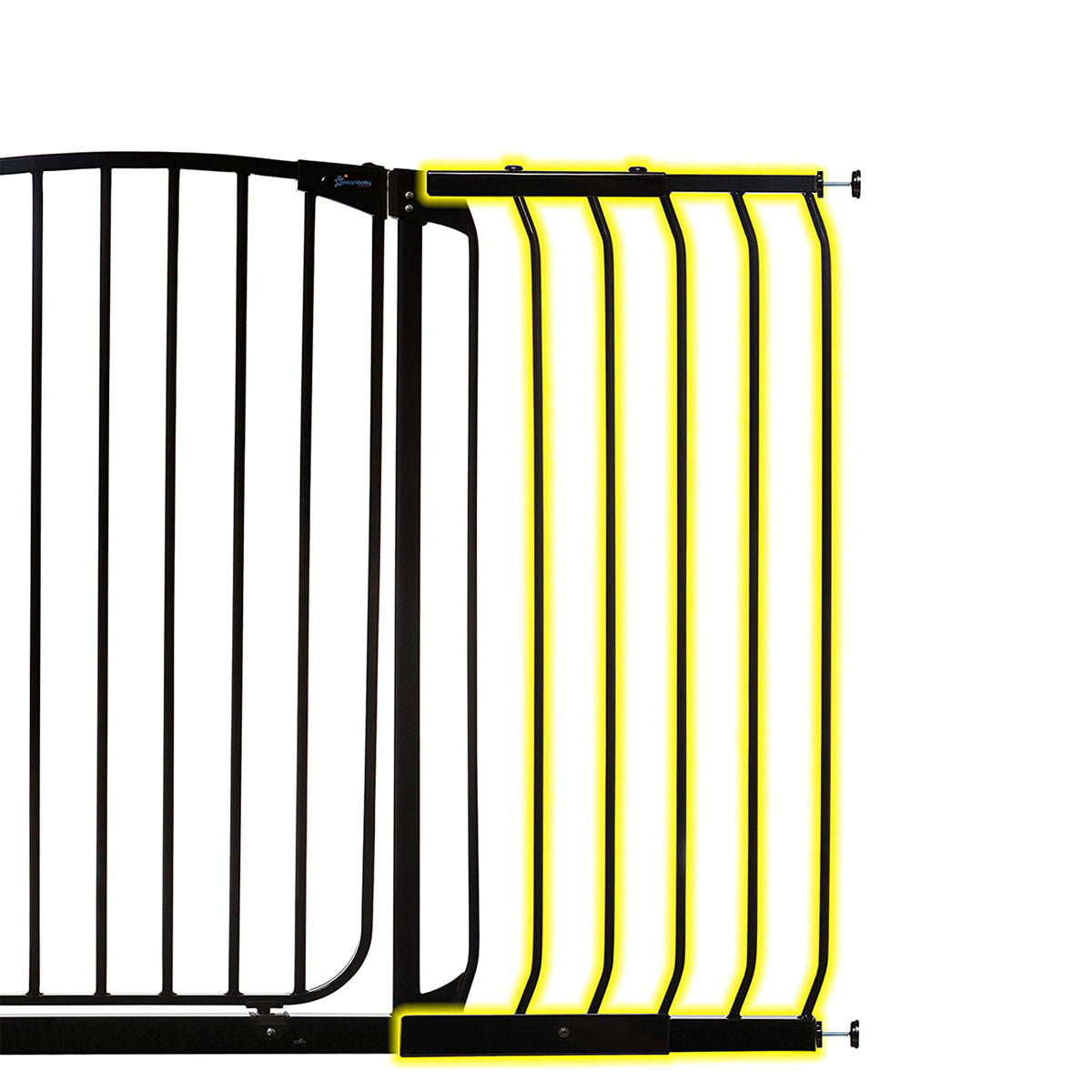 Dreambaby F841B Chelsea 14 Inch Xtra Tall Baby Safety Gate Extension, Black - VMInnovations