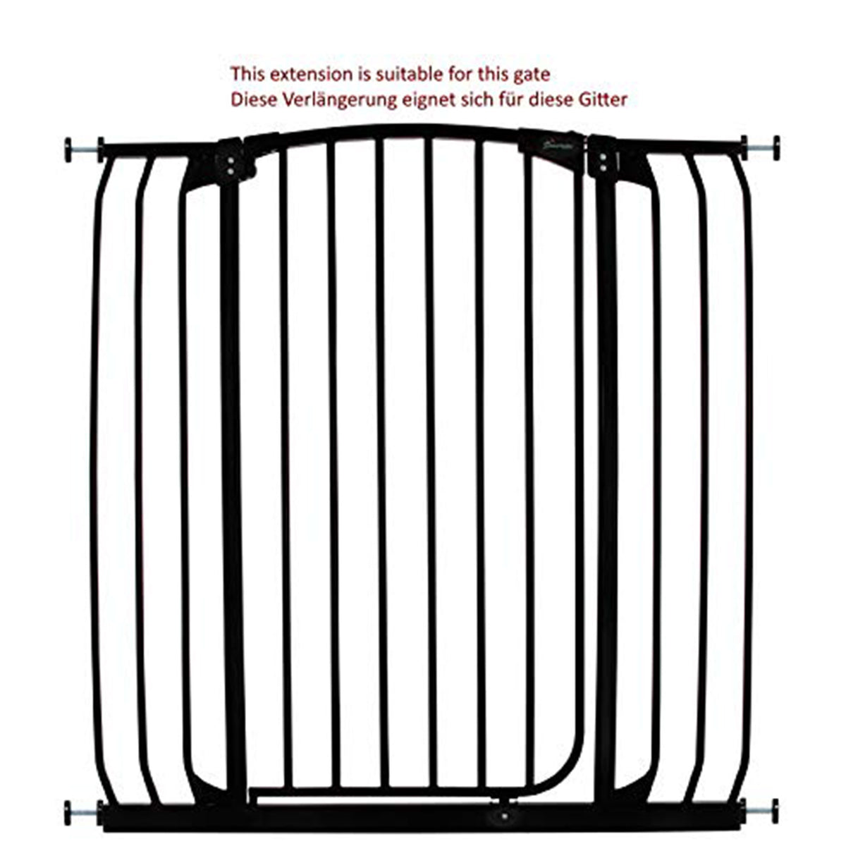 Dreambaby F841B Chelsea 14 Inch Xtra Tall Baby Safety Gate Extension, Black - VMInnovations
