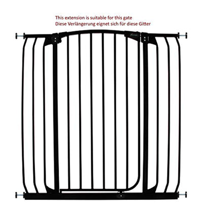 Dreambaby F841B Chelsea 14 Inch Xtra Tall Baby Safety Gate Extension, Black - VMInnovations