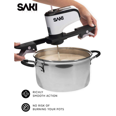 Saki Adjustable Speed Automatic Electric Cordless Hands Free Cooking Pot Stirrer - VMInnovations
