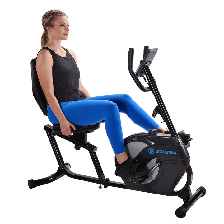 Stamina Products 1346 Stationary Magnetic Resistance Recumbent Exercise Bike