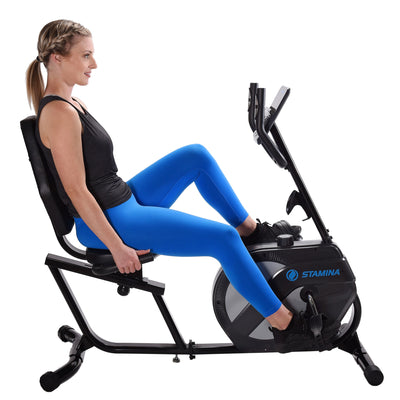 Stamina Products 1346 Stationary Magnetic Resistance Recumbent Exercise Bike - VMInnovations