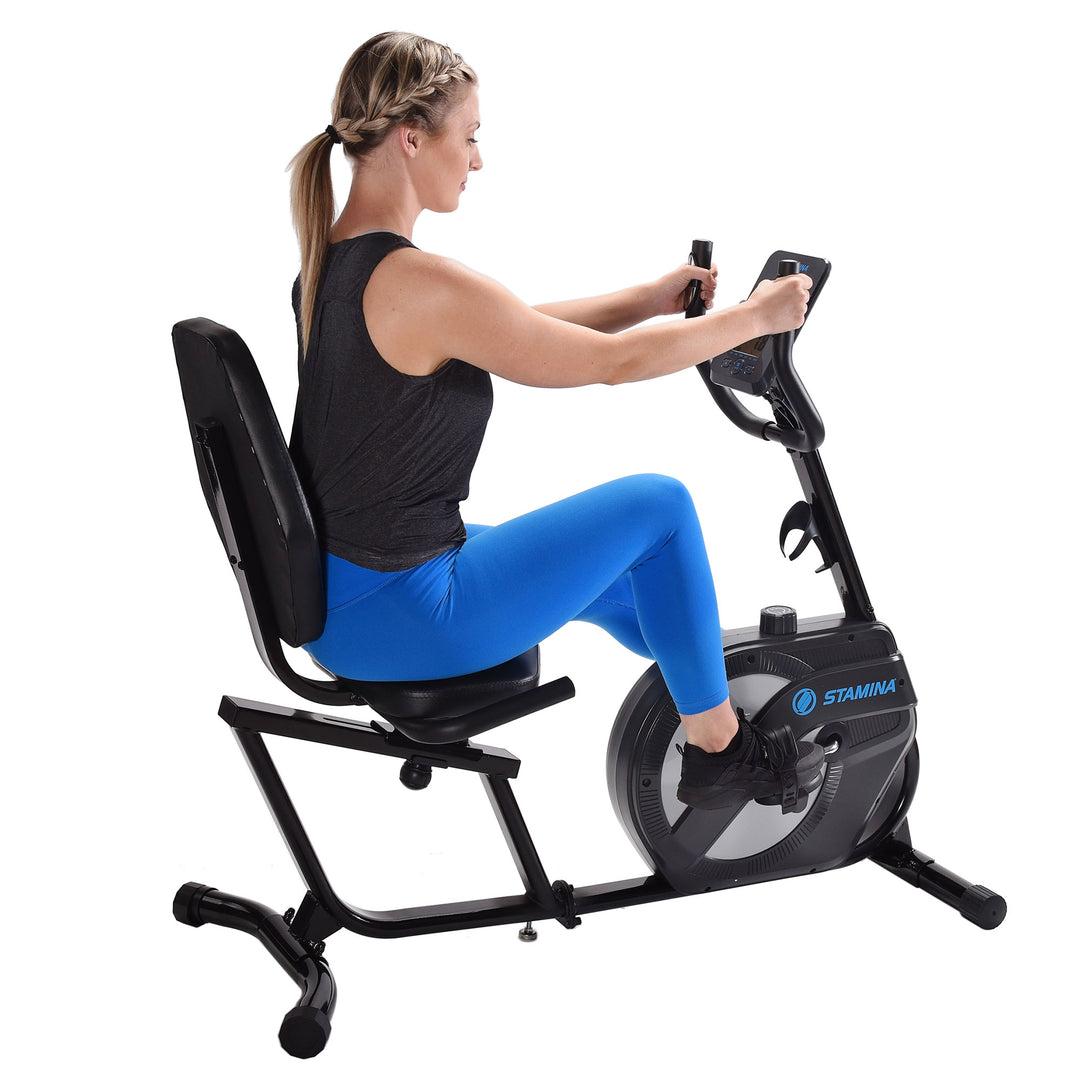 Stamina Products 1346 Stationary Magnetic Resistance Recumbent Exercise Bike