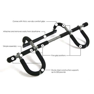 Stamina Products 50-0050 Doorway Trainer Plus Door Gym Home Exercise Pull Up Bar - VMInnovations