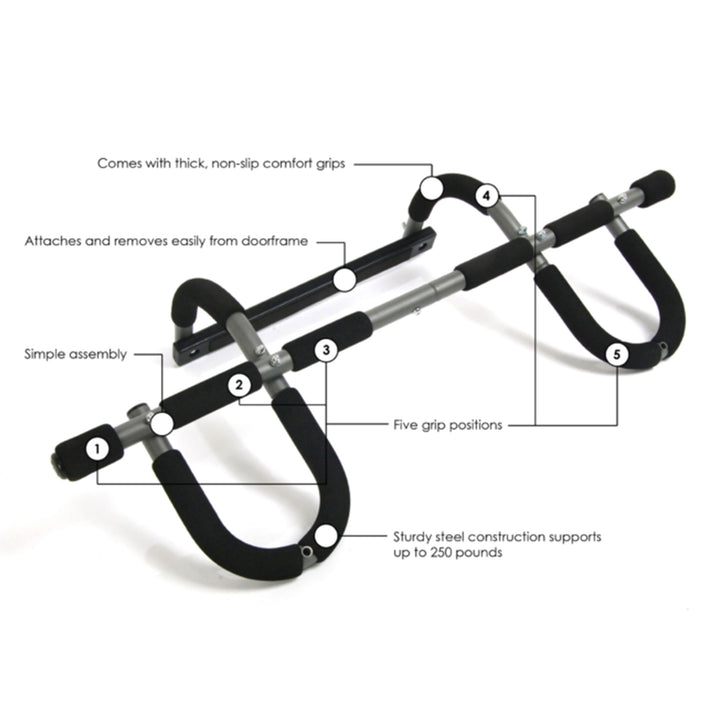 Stamina Products 50-0050 Doorway Trainer Plus Door Gym Home Exercise Pull Up Bar - VMInnovations