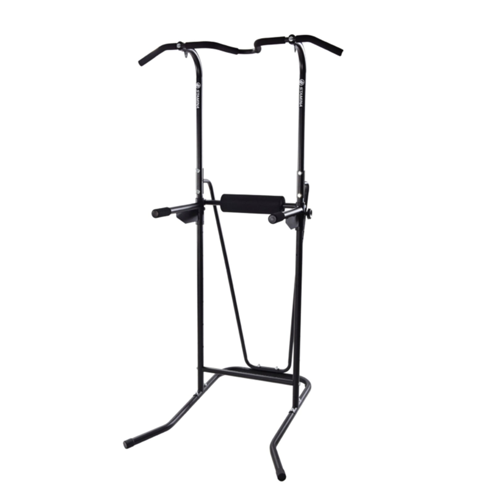 1698 Freestanding Adjustable Full Body Steel Power Tower, Black (Used) - VMInnovations
