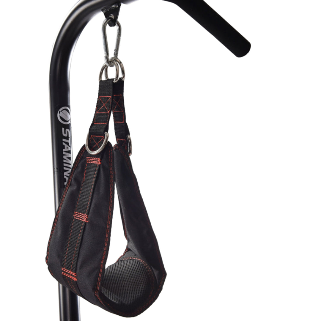 1698 Freestanding Adjustable Full Body Steel Power Tower, Black (Used) - VMInnovations