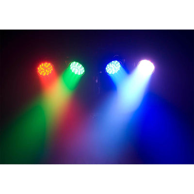 Chauvet DJ 4BAR USB DMX LED Wash Light Systems w/Tripod, Bags & Footswitch, 2 Pk