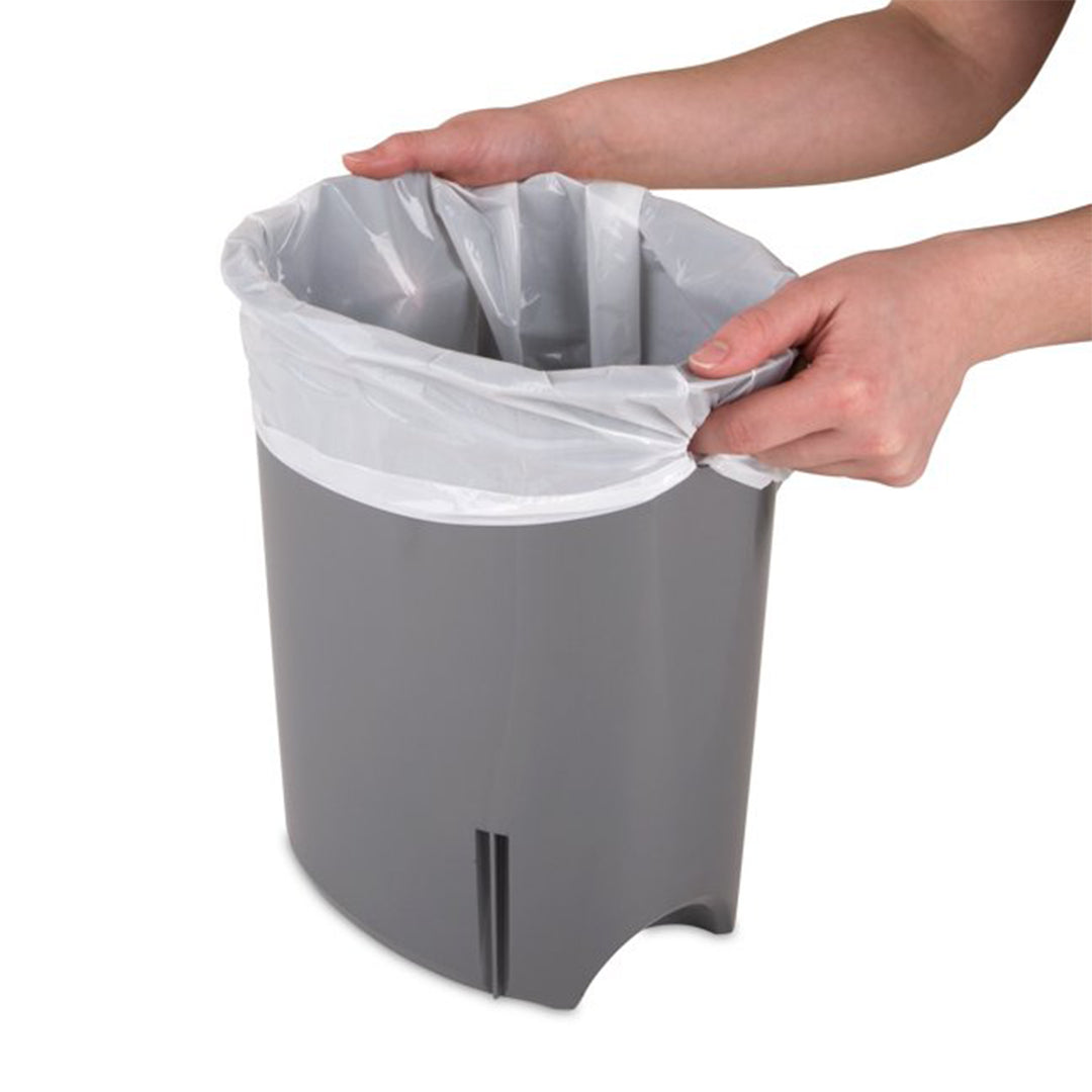 Sterilite 10818002 2.6 Gallon Ultra StepOn Wastebasket with Lid and Base, 2 Pack