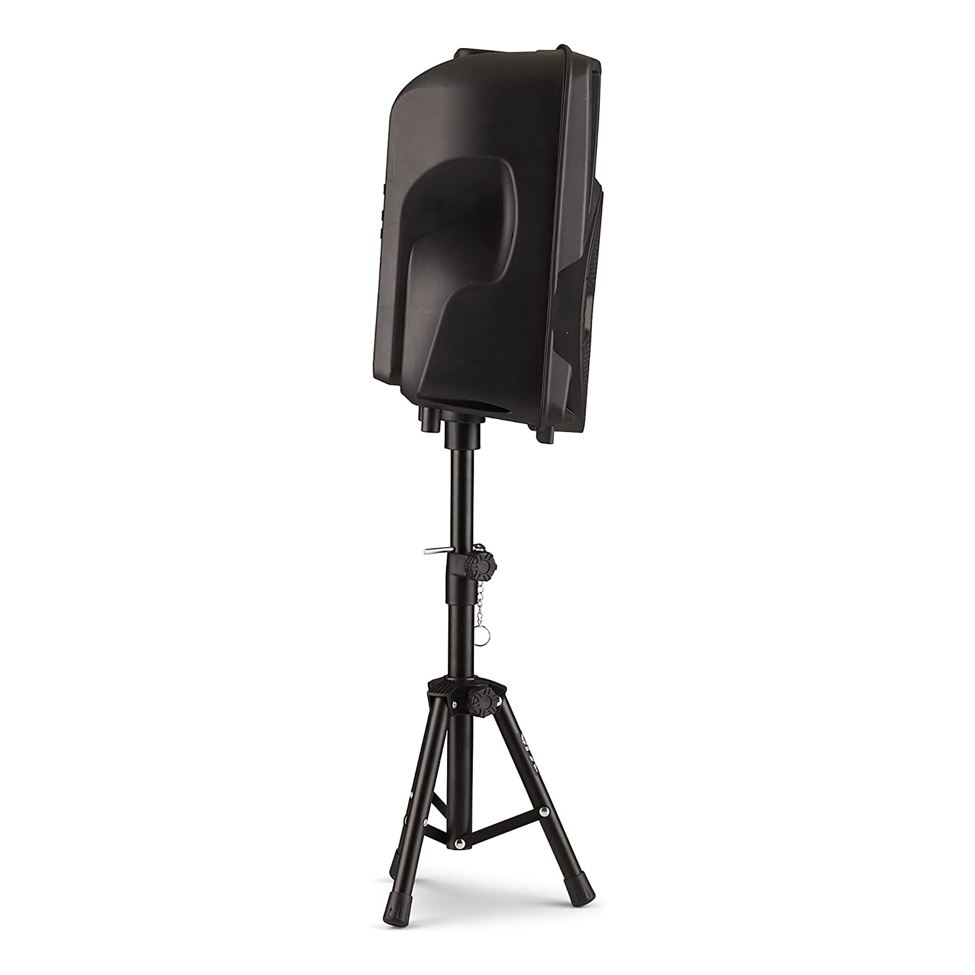 QFX Rechargeable Portable Bluetooth Speakers w/ Microphones and Stands Set(Used) - VMInnovations