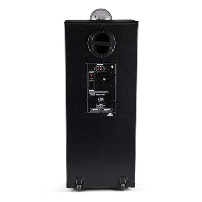 QFX Bluetooth High Power PA System w/ Blue LED Lights & Mic Inputs (For Parts)