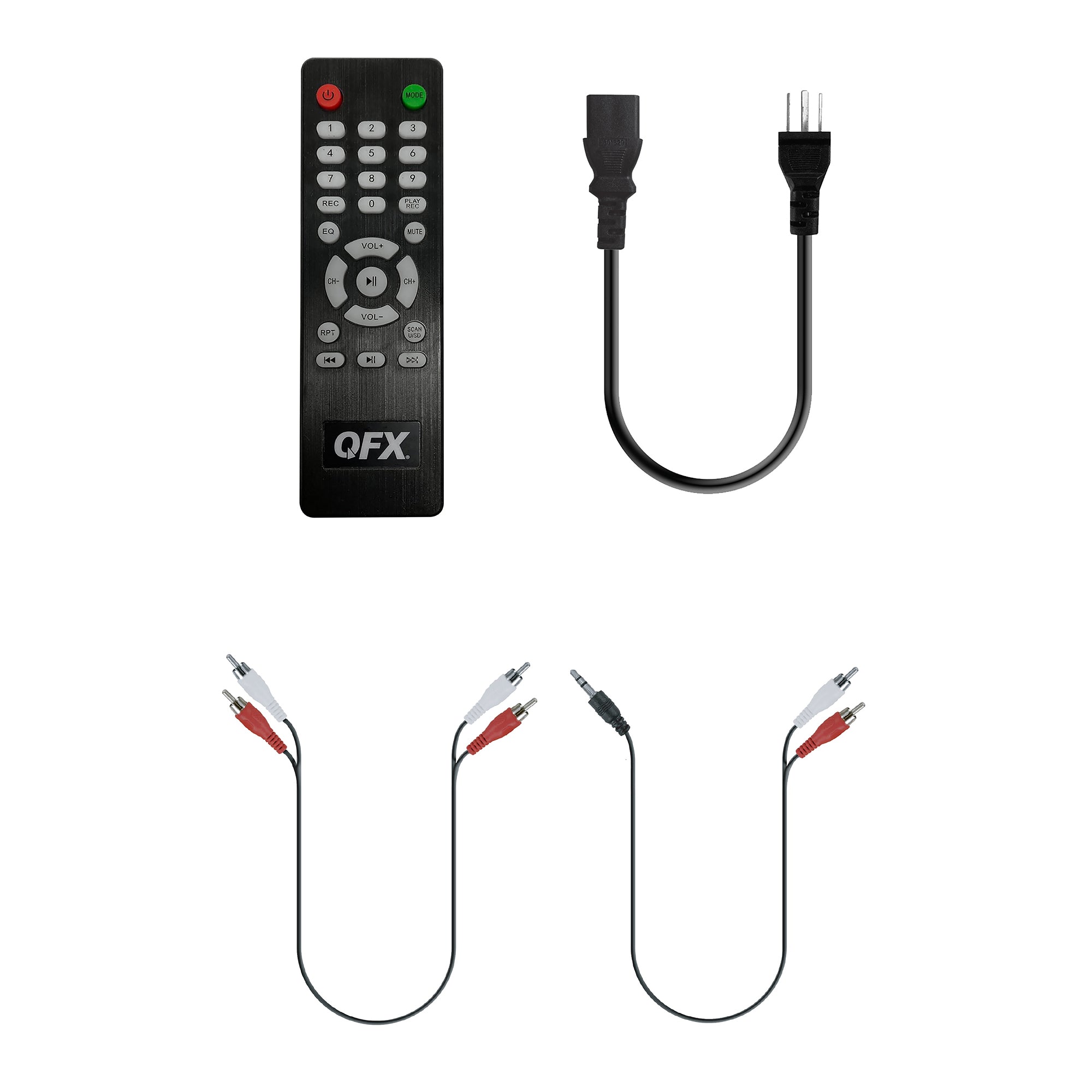 QFX Bluetooth High Power PA System w/ Blue LED Lights & Mic Inputs (For Parts)