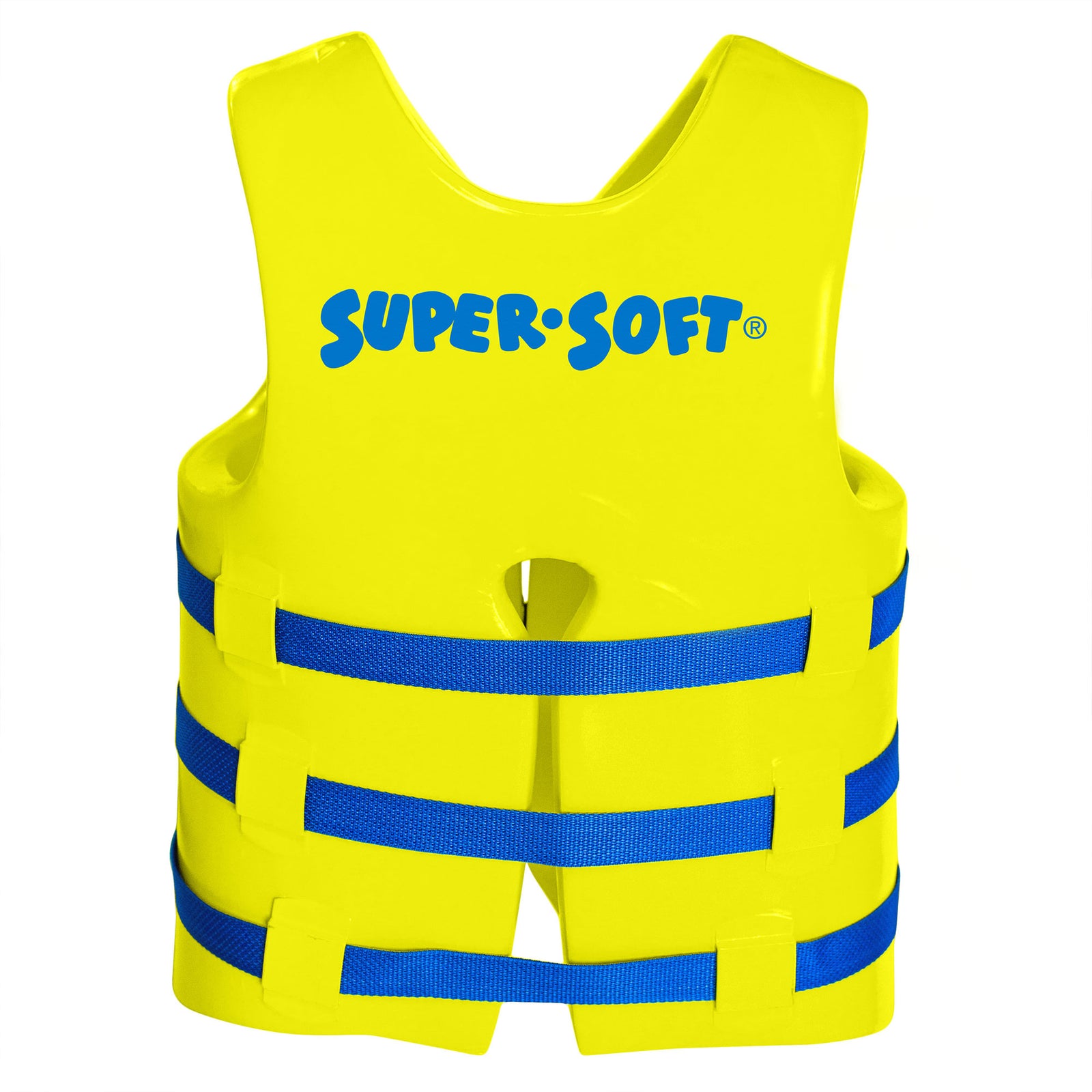 TRC Recreation Super Soft Medium Life Jacket Vinyl Coated Foam Swim Vest, Yellow - VMInnovations