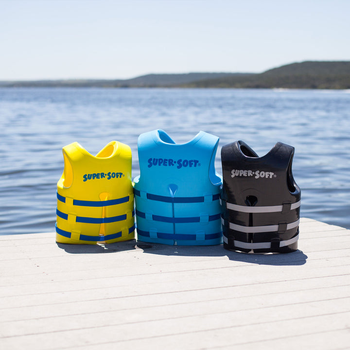 TRC Recreation Super Soft Medium Life Jacket Vinyl Swim Vest, Yellow (Open Box)