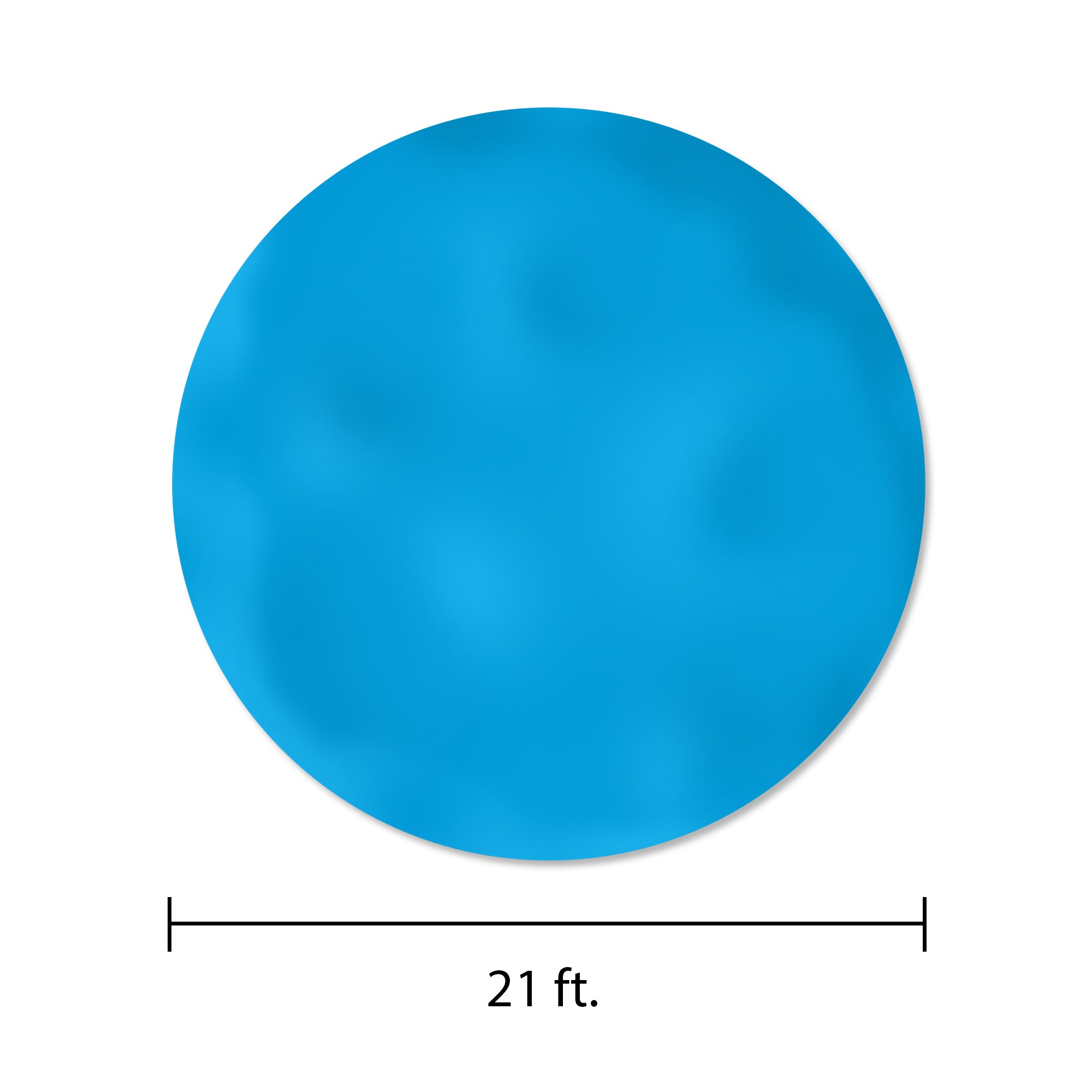 21' Blue Above Ground Overlap Round Swimming Pool Liner (Open Box)