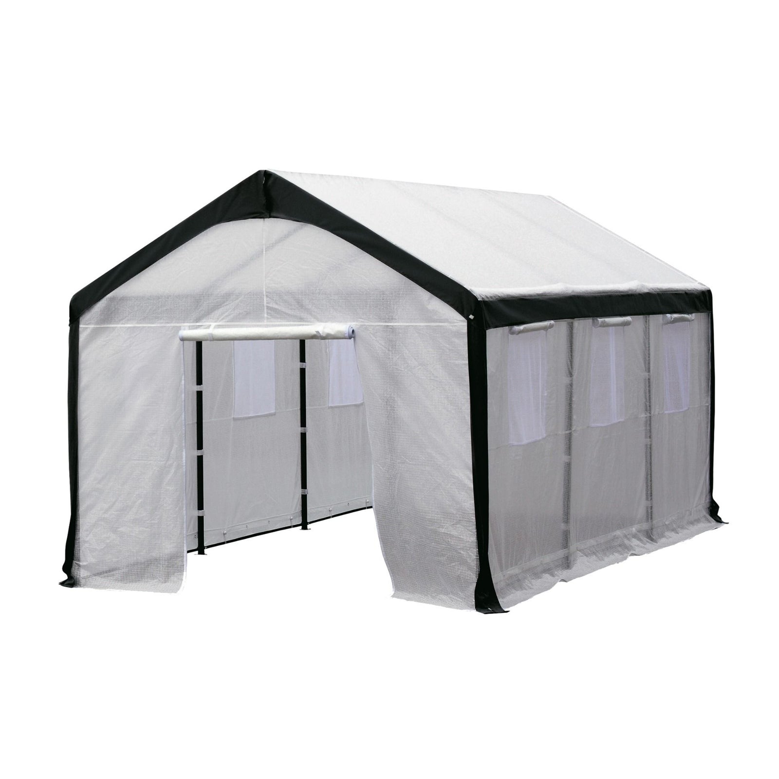 Spring Gardner Walk In Portable Gable Plant Garden Greenhouse, 20x10x9ft, Clear - VMInnovations
