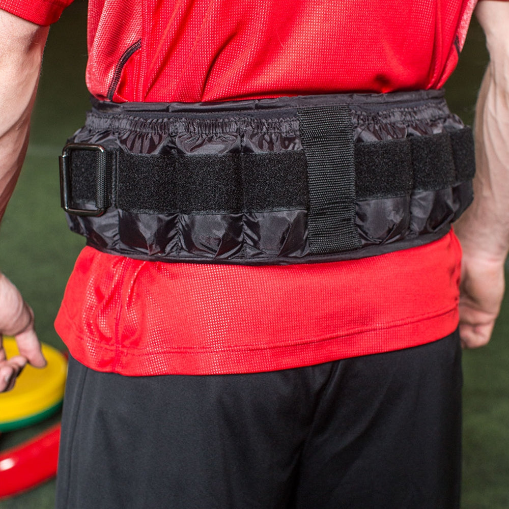Power Systems 20LB Adjustable VersaFit Weighted Workout Belt, Black (Open Box)