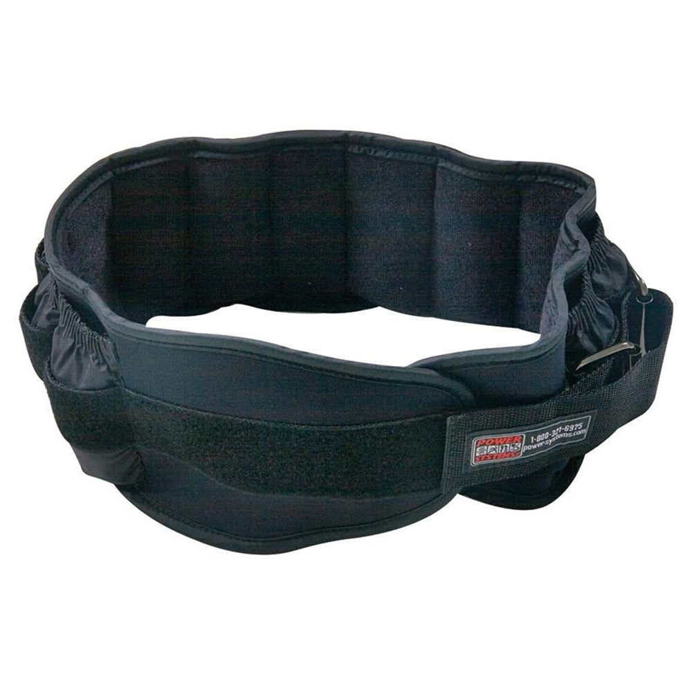 Power Systems 20LB Adjustable VersaFit Weighted Workout Belt, Black (Open Box)