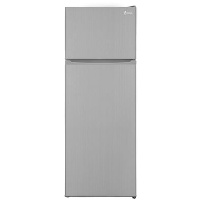 Avanti 7.4 Cu Ft Apartment Size Refrigerator/Freezer, Stainless Steel (Used)