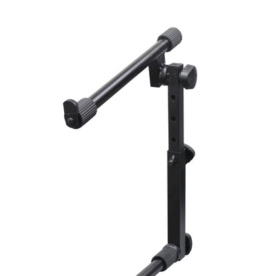 Odyssey Case 2 Tier DJ X Stand Combo Pack with Mic Boom and Top Shelf, Black - VMInnovations
