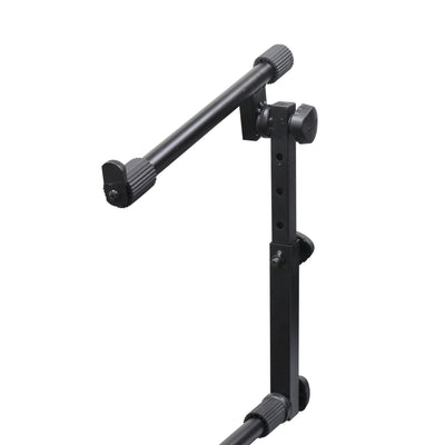 Odyssey Case 2 Tier DJ X Stand Combo Pack with Mic Boom and Top Shelf, Black