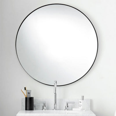 ANDY STAR 30 In Round Circle Mirror with Stainless Steel Metal Frame (Open Box) - VMInnovations