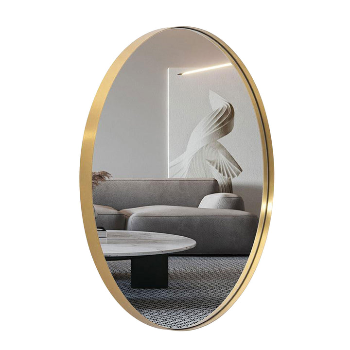 Modern 24 x 36 Inch Oval Wall Hanging Bathroom Mirror (Open Box)