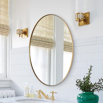 Modern 24 x 36 Inch Oval Wall Hanging Bathroom Mirror (Open Box) - VMInnovations