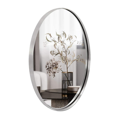 ANDY STAR Modern 22 x 30 Inch Oval Wall Hanging Bathroom Mirror (Open Box) - VMInnovations
