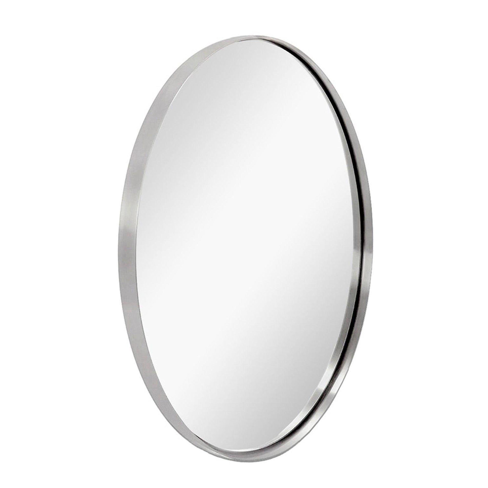 ANDY STAR Modern 22 x 30 Inch Oval Wall Hanging Bathroom Mirror (Open Box) - VMInnovations