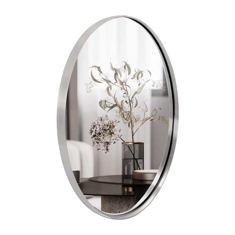 ANDY STAR Modern 22 x 30 Inch Oval Wall Hanging Bathroom Mirror (Open Box)