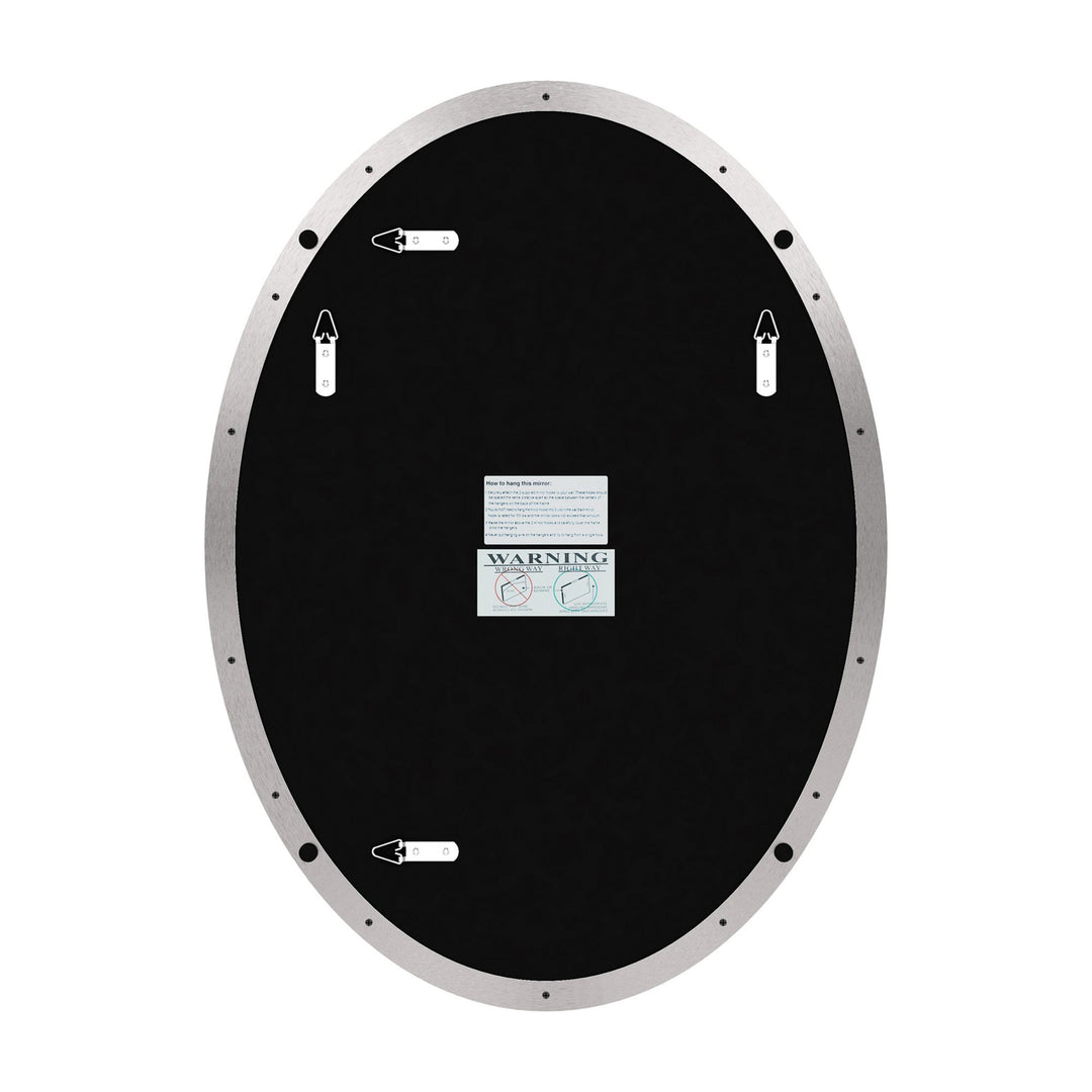 ANDY STAR Modern 24 x 36 Inch Oval Wall Hanging Bathroom Mirror (Open Box)