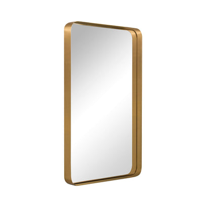 ANDY STAR 24"x36" Rectangular Deep Metal Frame Hanging Wall Mirror, Gold (Used) - VMInnovations