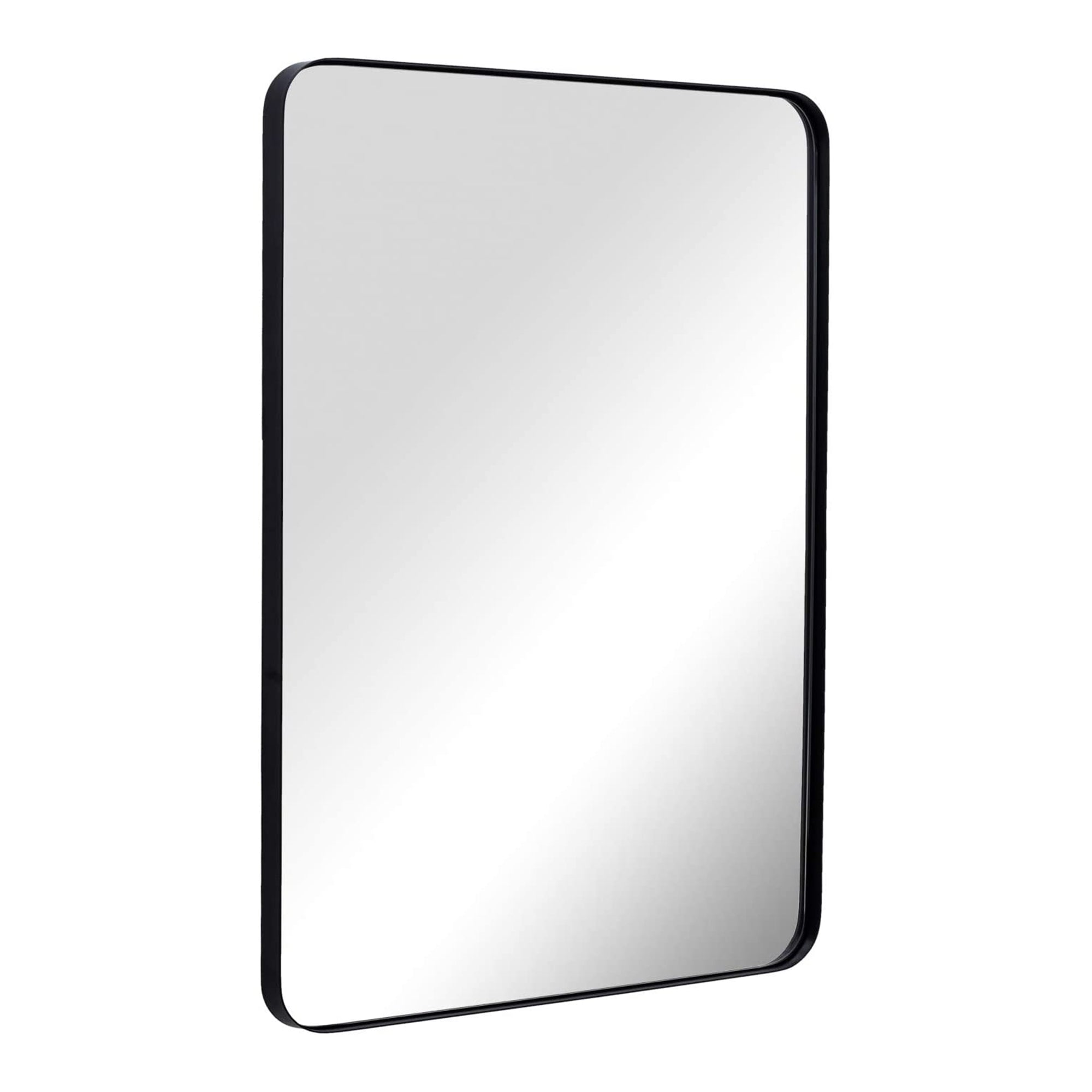 ANDY STAR 22"x30" Rectangular Hanging Bathroom Mirror, Matte Black (For Parts) - VMInnovations