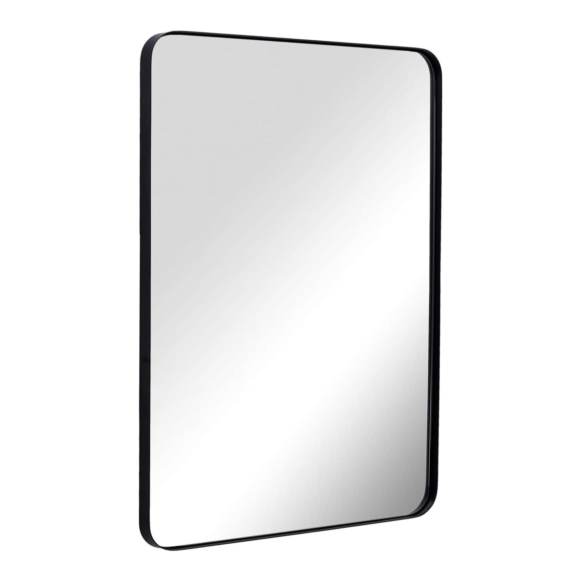 ANDY STAR 22"x30" Rectangular Hanging Bathroom Mirror, Matte Black (For Parts) - VMInnovations