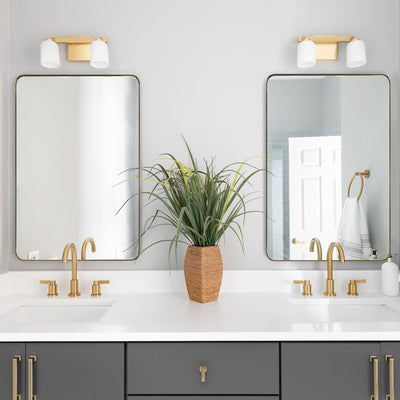 ANDY STAR Modern 22"x30" Rectangular Hanging Bathroom Mirror, Brushed Gold(Used) - VMInnovations